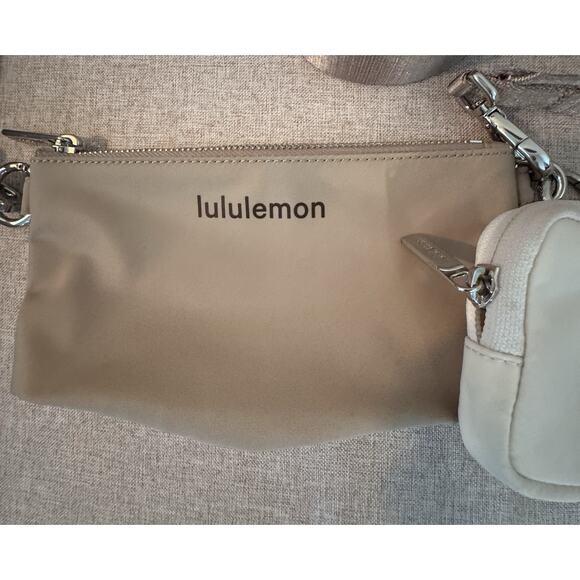 Lululemon Dual-Pouch Sling - Sheer Oak/Light Ivory/Lava Cake Sold Out - Picture 2 of 8